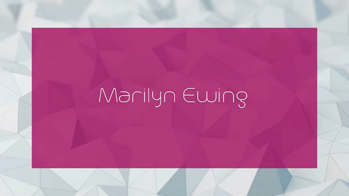 Marilyn Ewing Photo 25