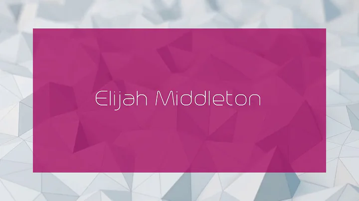 Elijah Middleton Photo 9