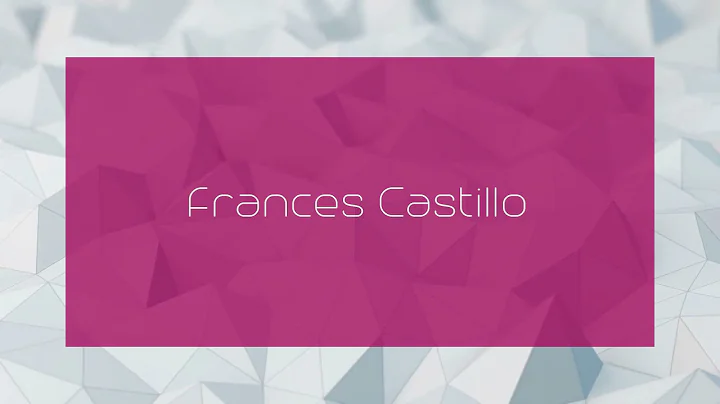 Frances Castillo Photo 34