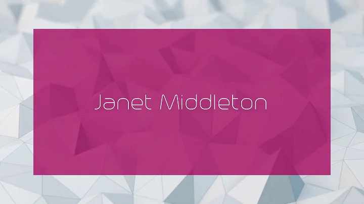 Janet Middleton Photo 30
