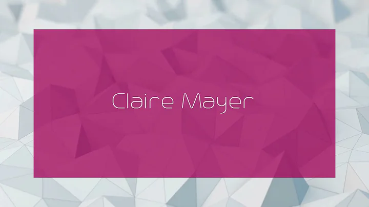 Claire Mayer Photo 22