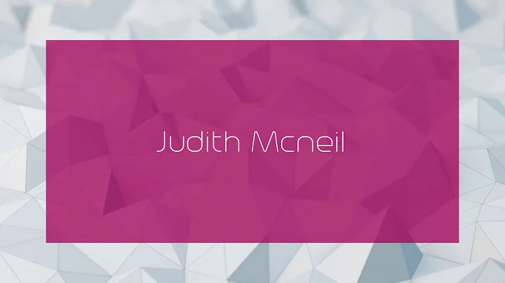 Judith Mcneil Photo 19