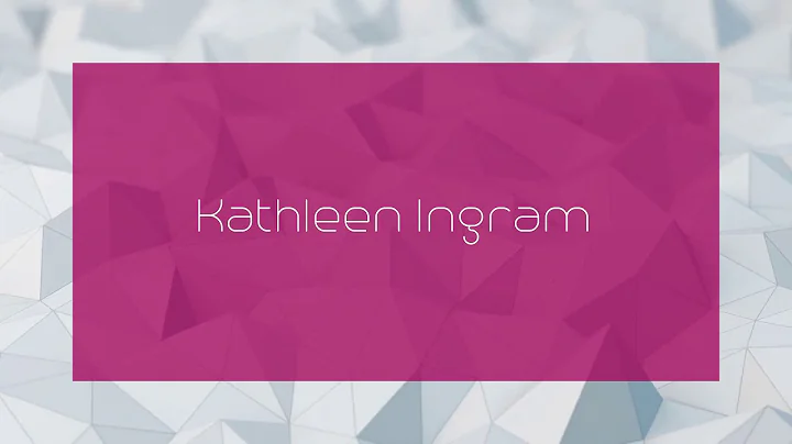 Kathleen Ingram Photo 25