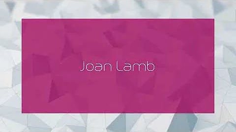 Joan Lamb Photo 21