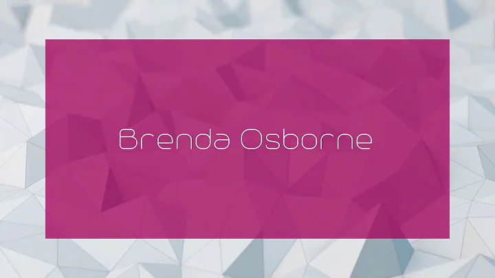 Brenda Osborne Photo 34