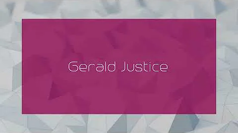 Gerald Justice Photo 10